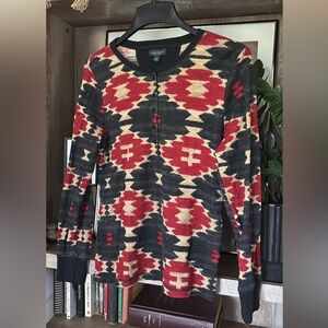 LRL Ralph Lauren Jeans Co - Women's Henley - Aztec Print